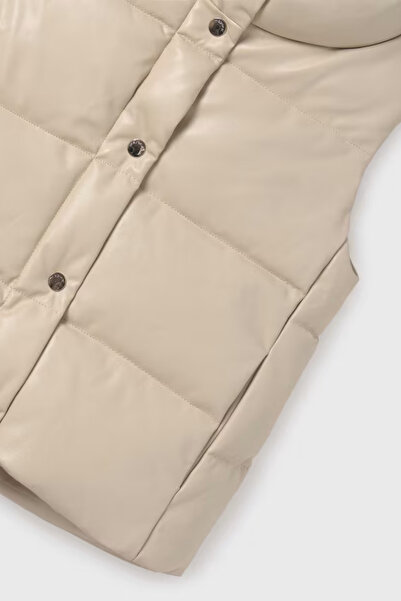 MAYORAL Beige Girl's Puffer Vest - 7316
