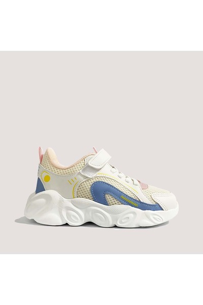 Cool Kids Cool Kelvin Filet Girl's Sneakers Beige Walking Shoes