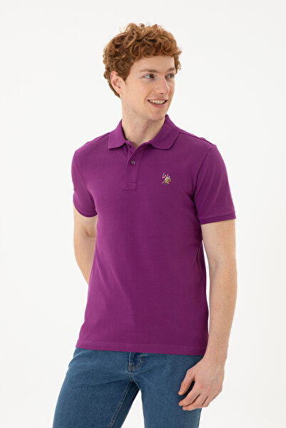 U.S. Polo Assn. Ανδρικό Μωβ Βασικό T-Shirt 50267944-VR038