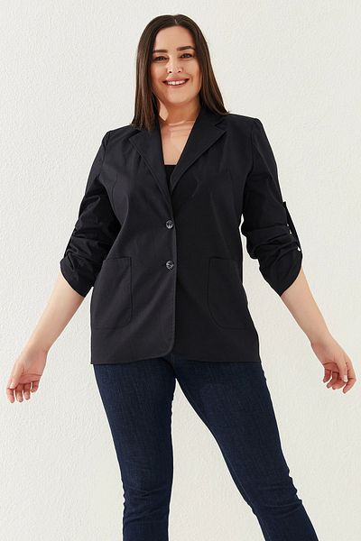 Lady Majestic Μπουφάν Plus Size 100% Βαμβάκι