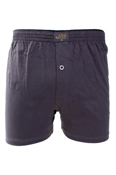 ÖREN STİL Ören Style 44-7000 Anthracite 4 Pack Ανδρική πετσέτα μέσης βαμβακερή μπόξερ