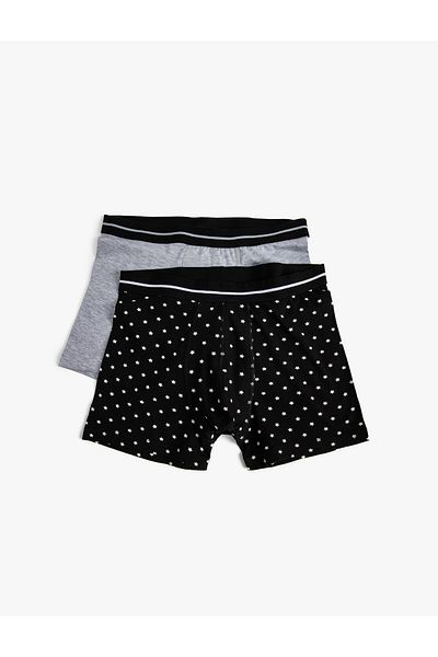 Koton 2-Piece Boxer Set Space Printed Cotton