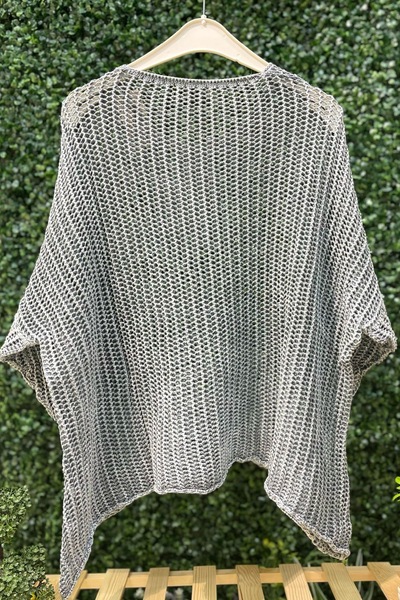 sahnemoda Сальова блуза з сіткою - прати можна, з кишенями