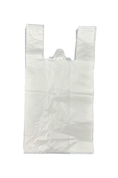 Home 5 kg Medium Size Thick White Rustle Bag - Grocery Beef and Garbage Bag