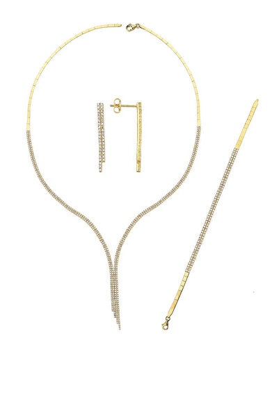 Bilezikci 14 Ayar Altın Suyolu Takı Seti