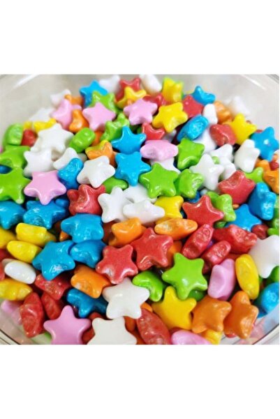 Genel Markalar Şeker Pasta Süsleme Şekeri Yenilebilir Şeker Yıldız Figürlü Karışık Renk 100 gr