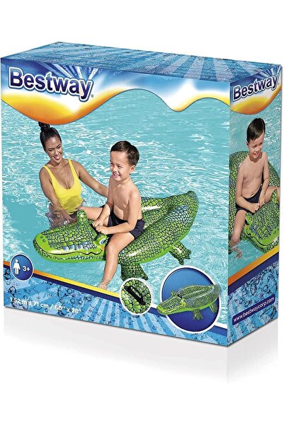 Mulvix Bestway Tutunmalı Timsah Binici 152x71 Cm- 41477 (LİSİNYA)