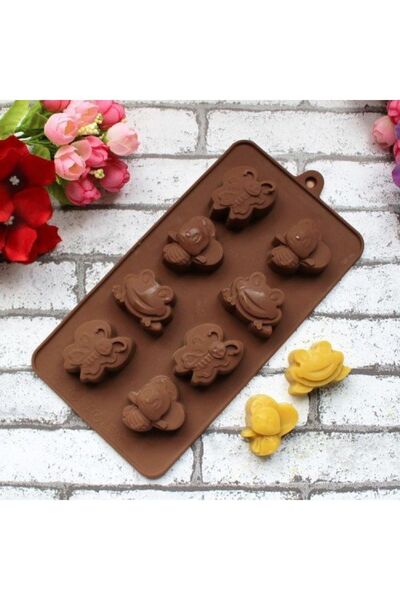 Genel Markalar Silikon Çikolata Kalıbı Arı,kelebek Ve Kurbağa