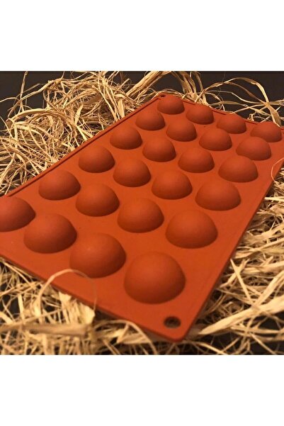 Tinky Winky Silikon Mini Yarım Küre Çikolata Kek Kalıbı 24'lü