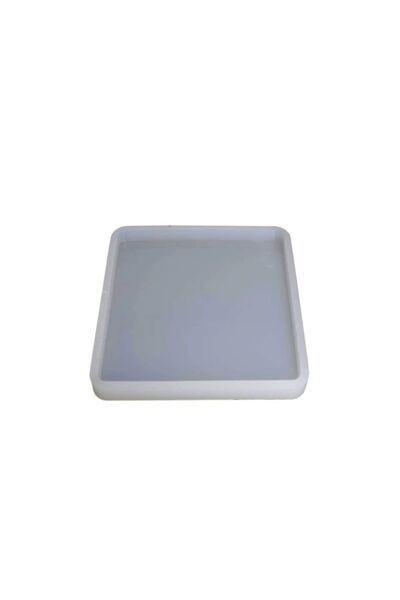 Genel Markalar Epoksi Silikon Kalıp Kare Tabak Altlığı Kalıbı 9.8 CM