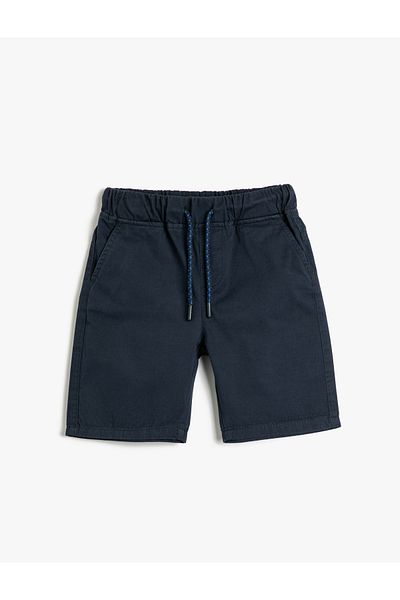 Koton Chino-Shorts aus Baumwolle mit Taschen und Bindegürtel