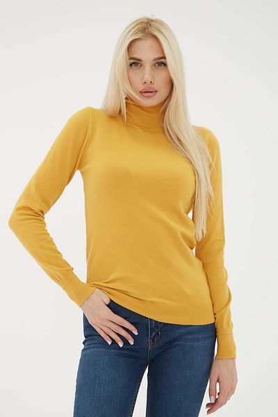 Fashion Friends Pulover cu guler încrețit Muștar