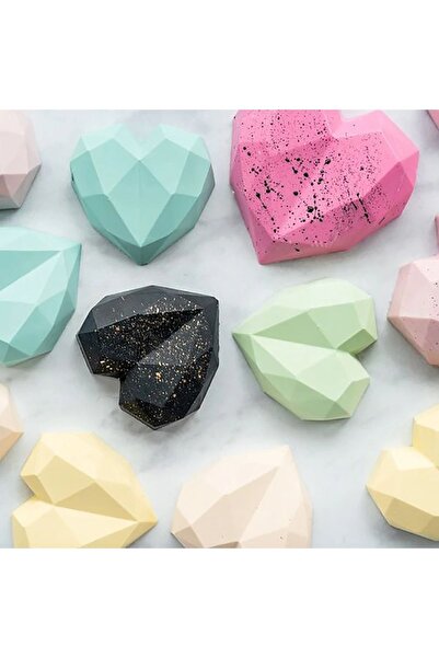 Tinky Winky Pinyata كبير كريستال على شكل قلب كعكة المعجنات قالب الشوكولاته قا...