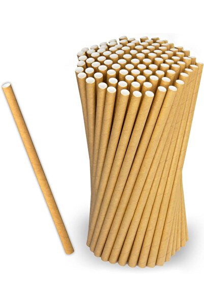 Tinky Winky Kraft Renk Natural Karton Pipet 50 Adet