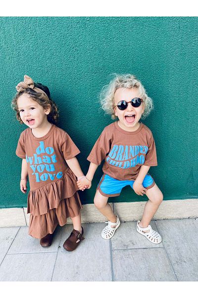 rg kidsstore Комплект детски тениски с текст