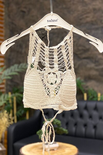 sahnemoda Трикотажний бюстгальтер на зав'язках