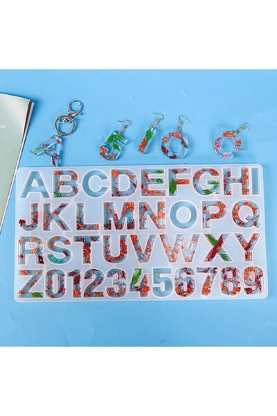 Tinky Winky قالب كيك غير مثقوب بأحرف كبيرة وأرقام قالب سيليكون صابون شوكولاتة...