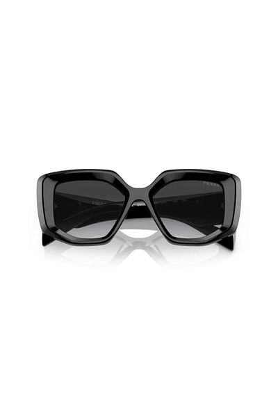 Prada Woman Irregular Sunglasses- Pr 14zs - Lense Size:50mm - Black