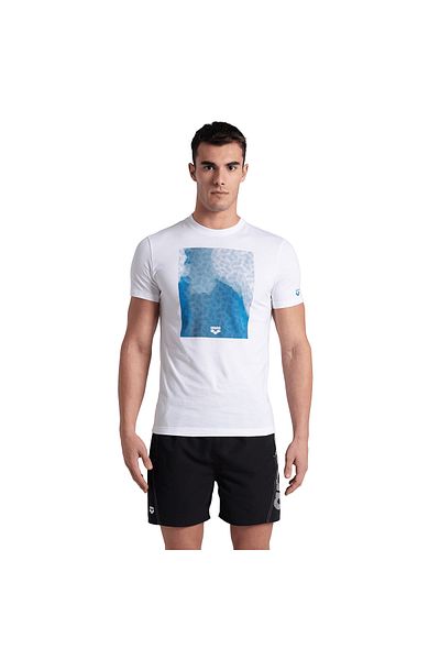 ARENA Tricou casual albastru pentru bărbați - bumbac solid 006390580