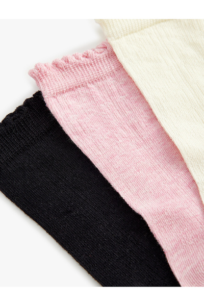 Koton Çorap Seti Basic Dokulu 3’lü Çok Renkli