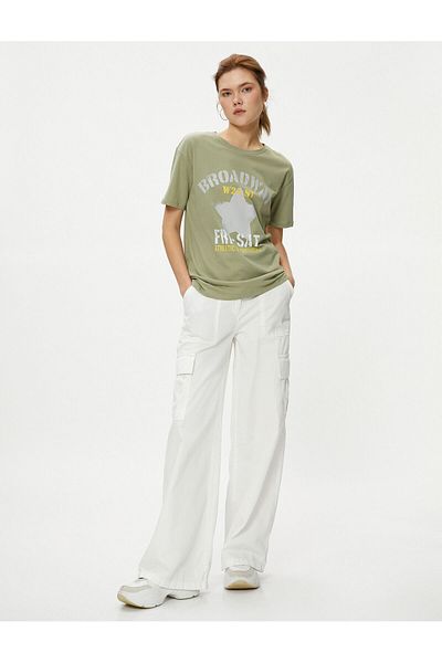 Koton Printed T-Shirt Short Sleeve Crew Neck Cotton