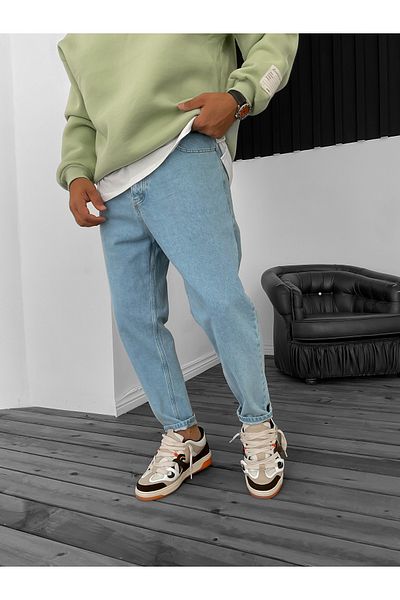 BYBASICMAN Ανοιχτό μπλε Boyfriend Παντελόνι - Ke-274/377/324/468/305