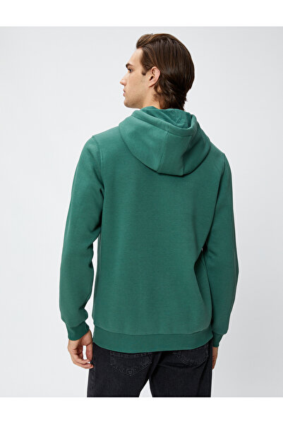 Koton Basic με κουκούλα ιδρώτα, μακρυμάνικο ανασηκωμένο