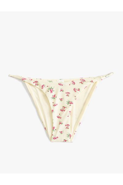 Koton Floral μπικίνι με φόδρα στο κάτω μέρος με κορδόνι
