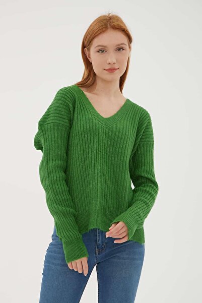 Fashion Friends Πουλόβερ με λαιμόκοψη Μαύρο