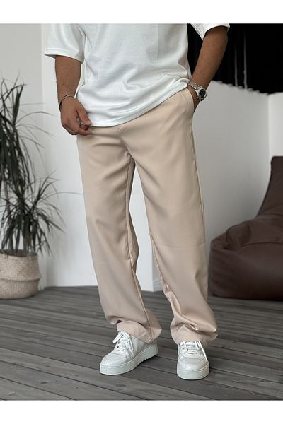 BYBASICMAN Beige Basic Baggy Pants G-5232