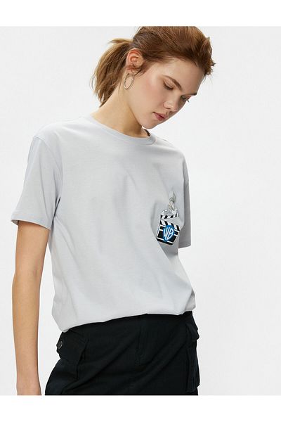 Koton Bugs Bunny T-Shirt Printed Licensed Short Sleeve Cotton