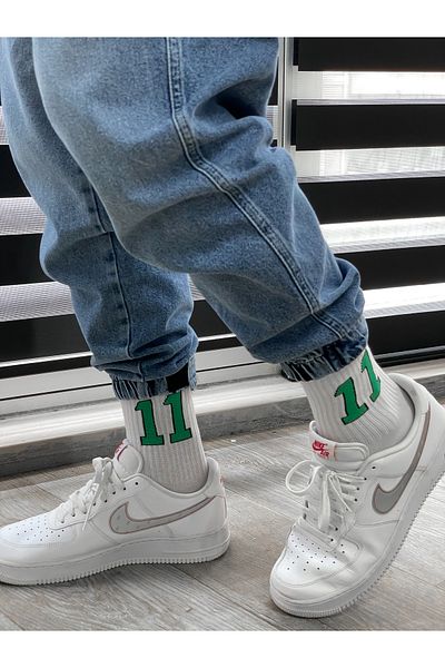 BYBASICMAN Men's White Socks