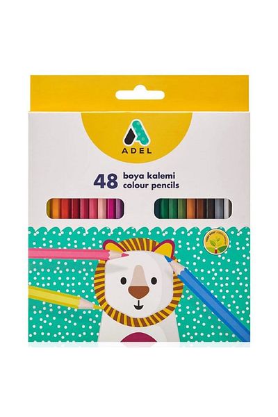 Adel Dry Paint Pen Full Size Cardboard Box 48 Colors -2112000014