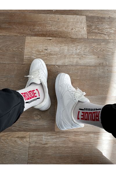 BYBASICMAN Std Roude White Socks