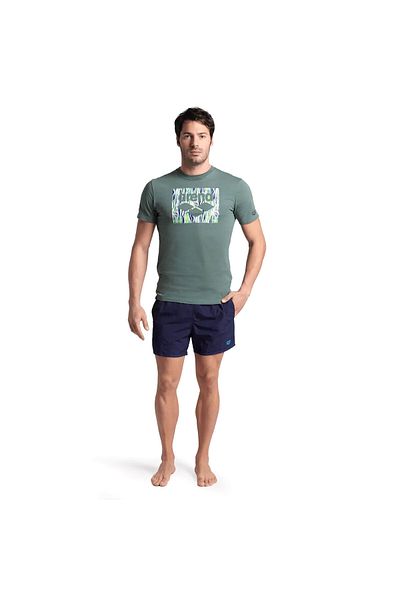 ARENA Solid Cotton Erkek Gri Günlük Stil T-Shirt 006390600