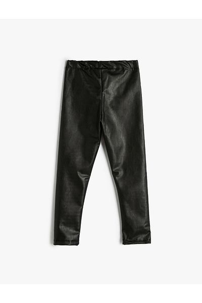 Koton Leggings in Kunstlederoptik mit elastischem Bund