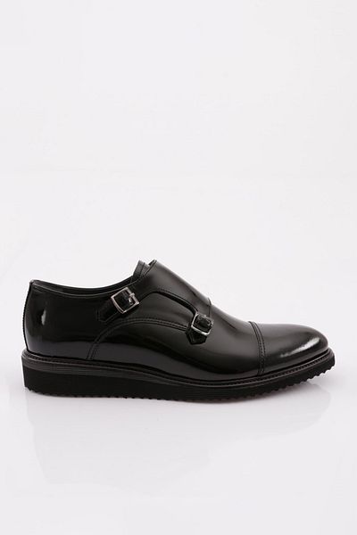 DGN Men's Microlight Eva Sole Classic Shoes Black Patent Leather 453926102