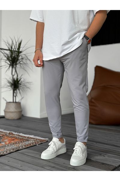 BYBASICMAN Ke-5039 - Smoked Slim Fit Parachute Layered Trousers