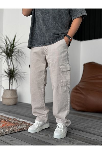 BYBASICMAN Gabardine Stone Color Baggy Jeans - Ke-564/412/358