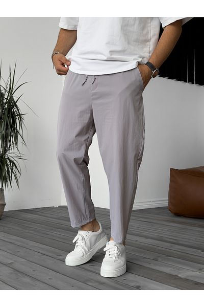 BYBASICMAN Parachute Fabric Smoked Lycra Trousers - Ke-5050