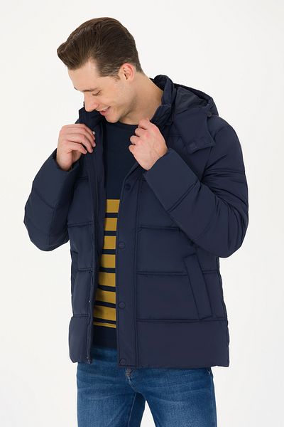 U.S. Polo Assn. Men's Navy Blue Coat - 50269103 -Vr033 Model