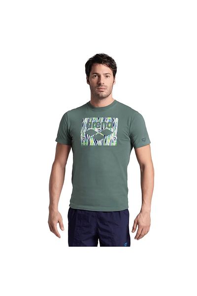 ARENA Solid Cotton Erkek Gri Günlük Stil T-Shirt 006390600