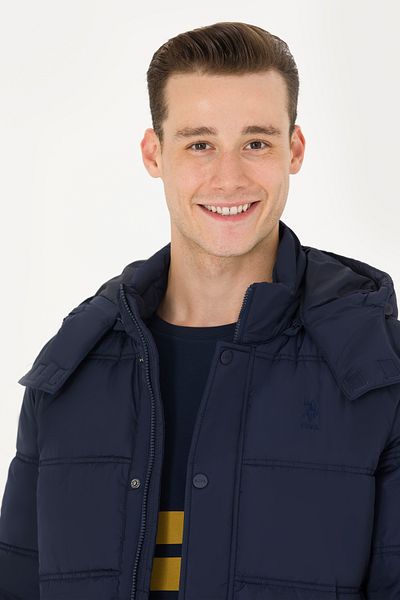 U.S. Polo Assn. Men's Navy Blue Coat - 50269103 -Vr033 Model