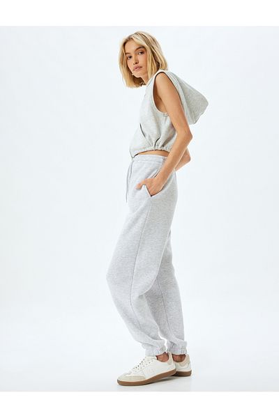 Koton Ribbed Pocketed Jogger Sweatpants
