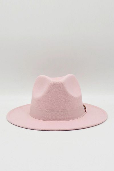 Külah Women's Boater Salmon Cowboy Panama Sombrero Cap