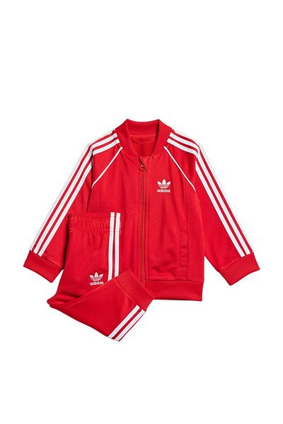 adidas Adicolor Essentials Baby Red Tracksuit Set (Ix7623)