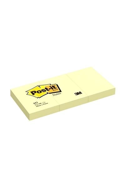 3M Postit Yellow 653 Note Paper