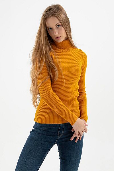 Fashion Friends Pulover cu gât muștar