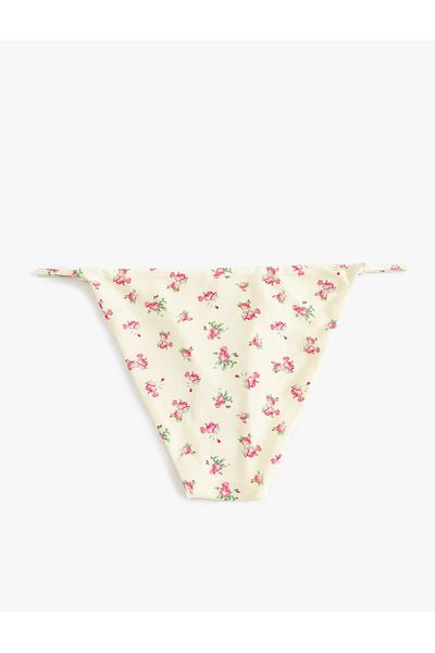 Koton Floral μπικίνι με φόδρα στο κάτω μέρος με κορδόνι