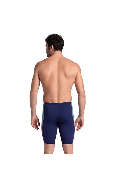 ARENA Men's Camo Kıkko Swım Jammer/navy